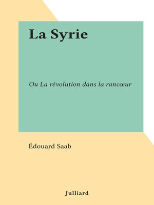 cover image of La Syrie